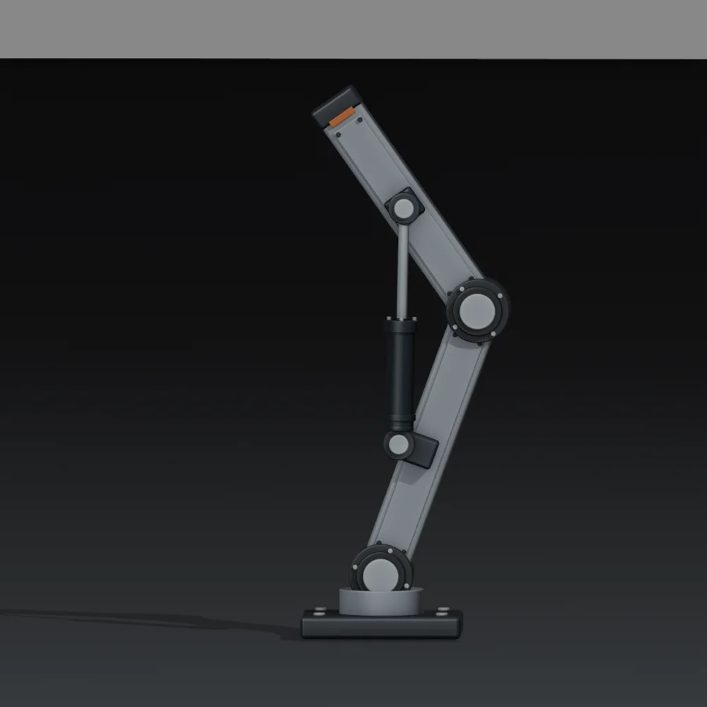 ロボットアームを伸ばした状態の確認画像